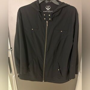 Zenergy by Chico’s Black Lightweight Performance Jacket Sz 3 (XL)
